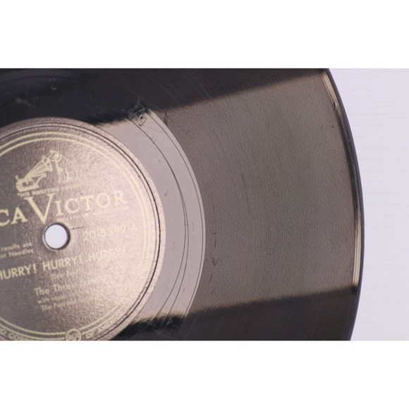 The Three Suns, Hurry! / Ballin' The Jack 1949 10" 78 rpm Shellac Record 20-3399 - Picture 8 of 16